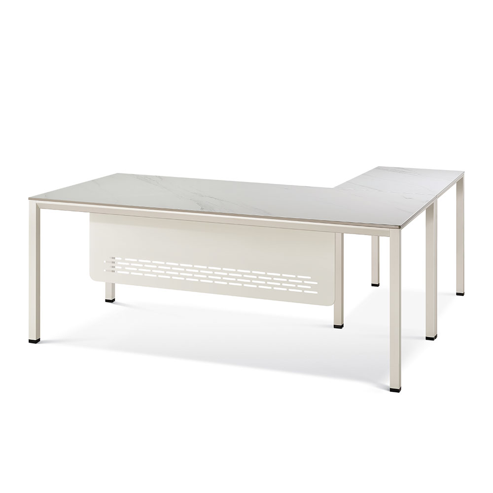 르미앙 세라믹 마블 화이트 책상