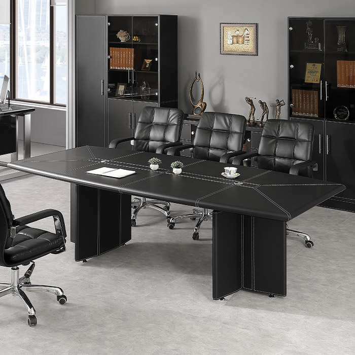 가죽 회의용 탁자 (보트형)