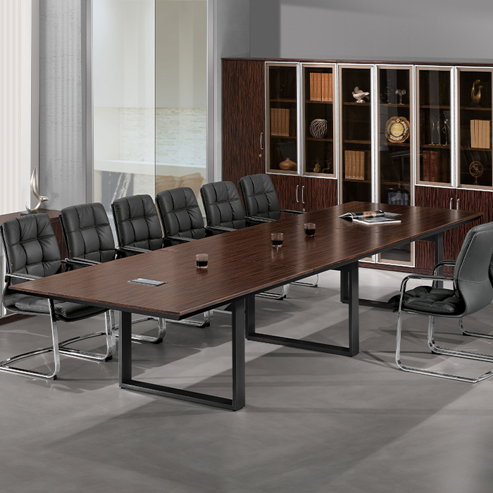 흑단 연결식 회의용 탁자(PTLⅢ, 배선덮개 포함)