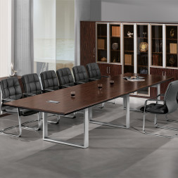 흑단 연결식 회의용 탁자(PTLⅢ, 배선덮개 포함)