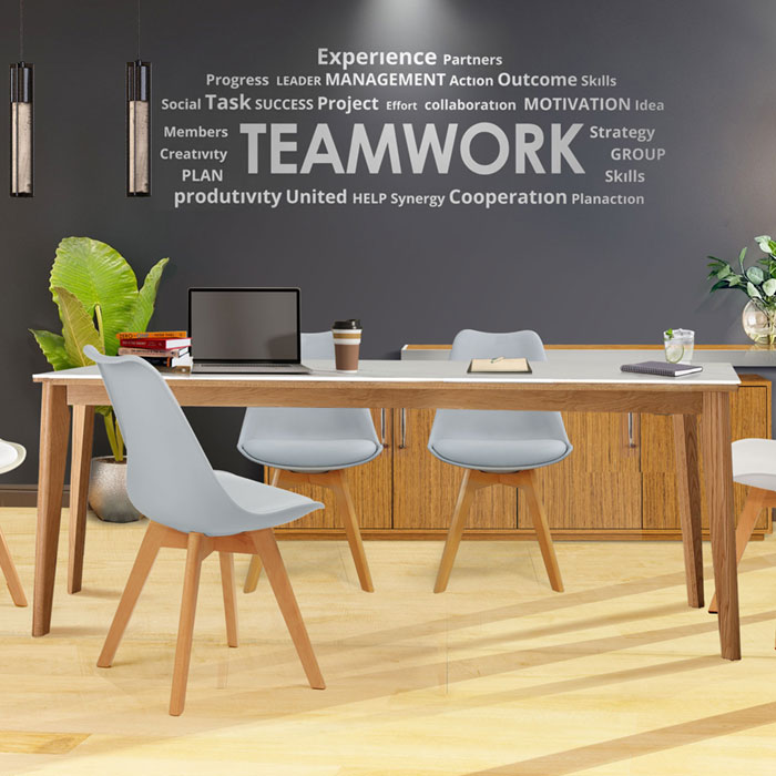 디에즈 세라믹 원목 테이블 (2가지 색상)