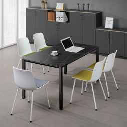 르미앙 세라믹 회의용 테이블 (마로네블랙)