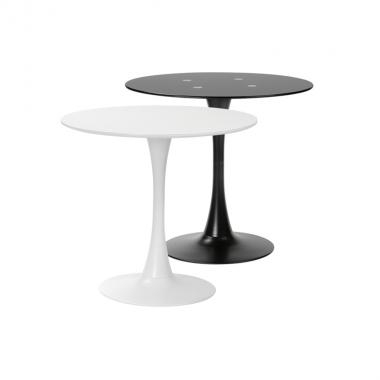 가우스 유리 원형 테이블