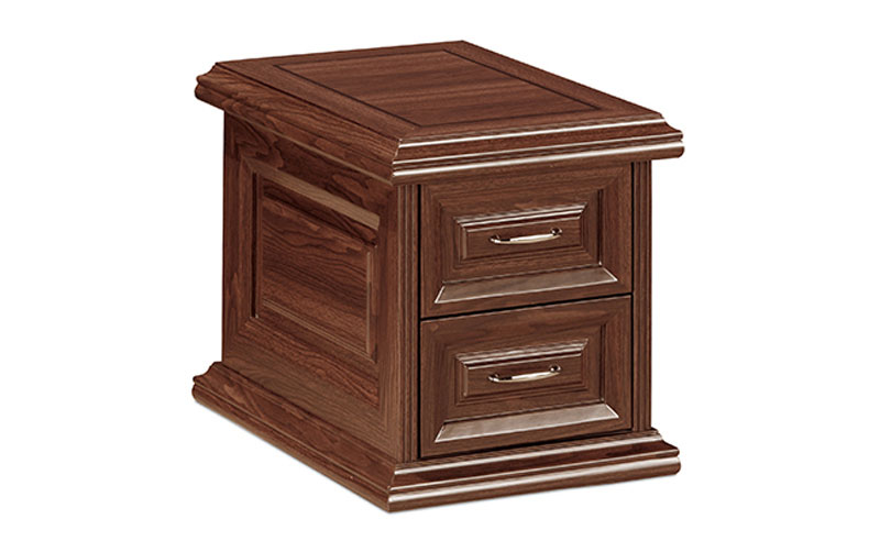 목재 전화대 (라운드 엣지형)