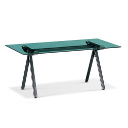 GST-601 사각 유리회탁(그린. 블랙하부)