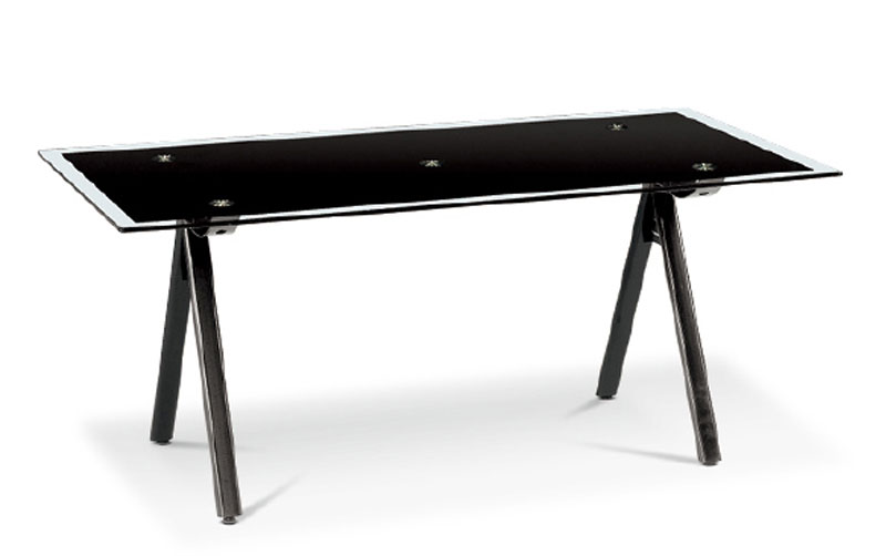 블랙 유리 회의용 사각탁자