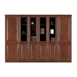 월넛 3시리즈 반유리장 세트