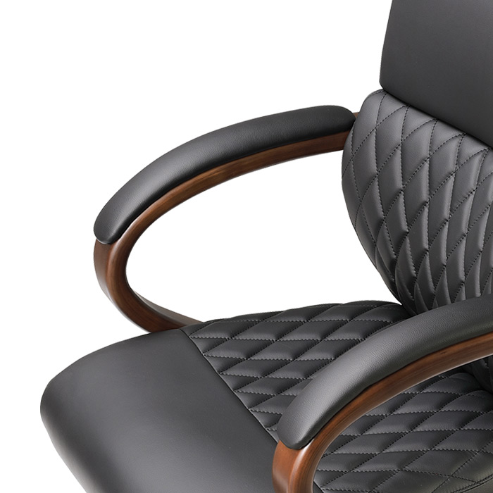 세렌 우드 체어 (고급인조가죽)