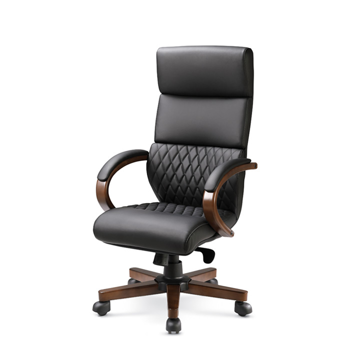 세렌 우드 체어 (고급인조가죽)