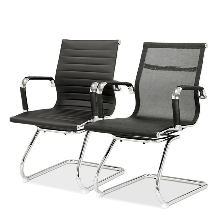 토닉 고정 체어 (인조가죽, 메쉬, 색상 선택 가능)