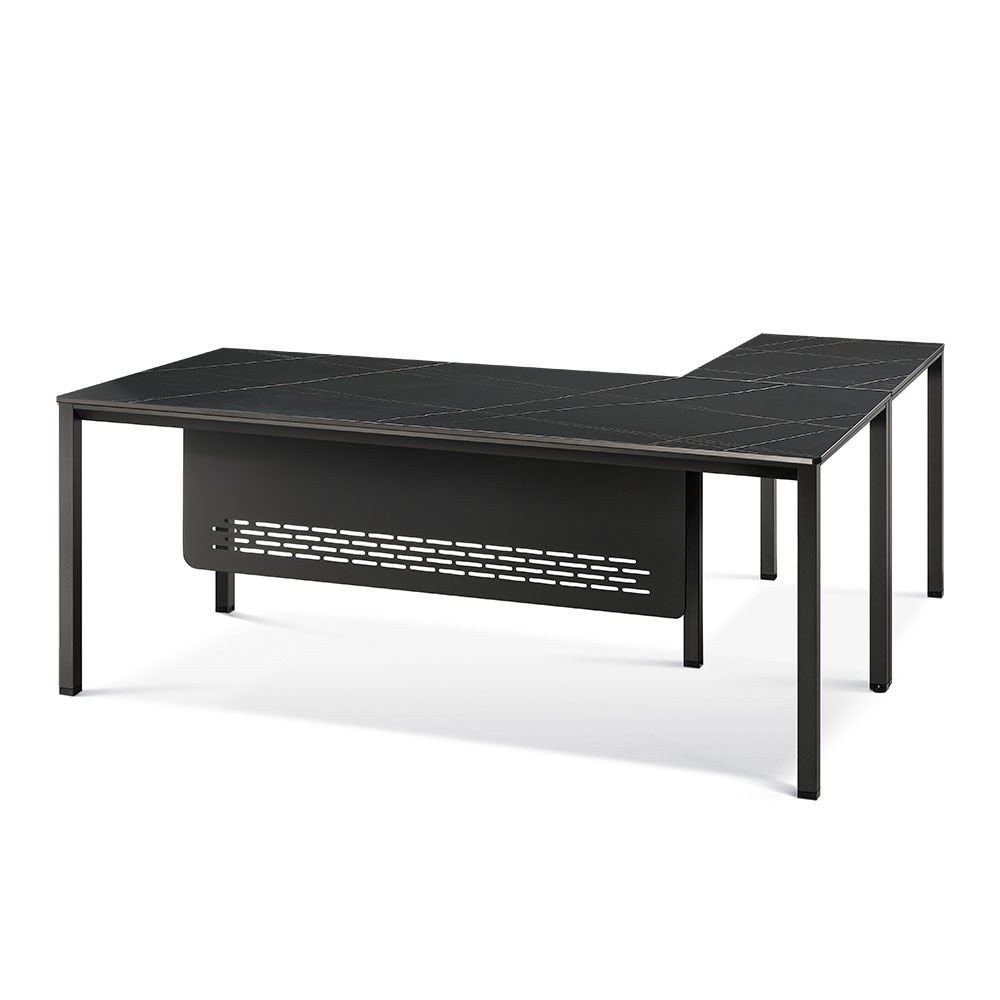 르미앙 세라믹 블랙 책상