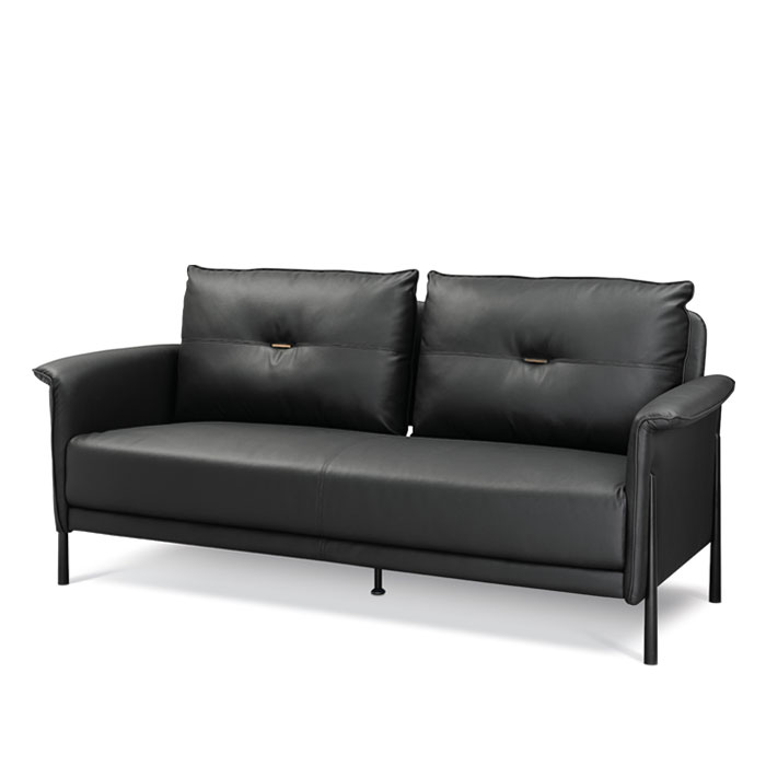 라페 인조가죽 쇼파 (블랙)