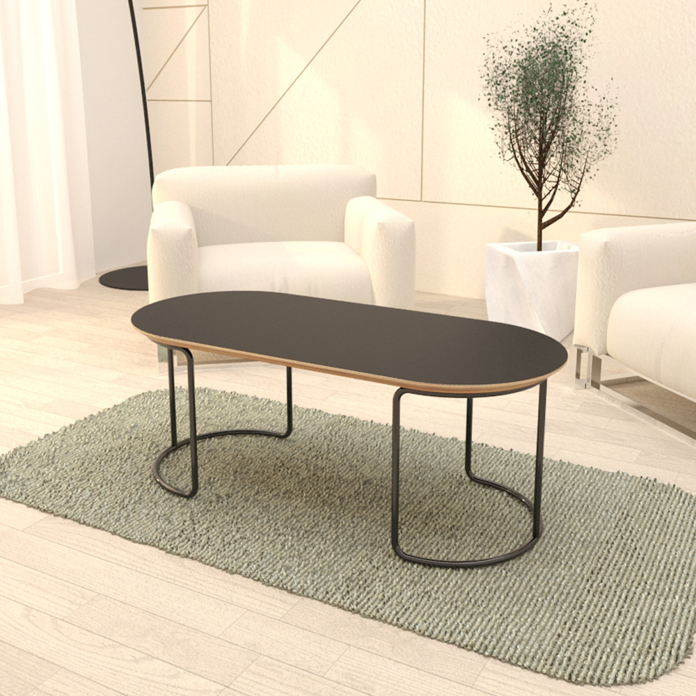 르레브 타원 소파 탁자