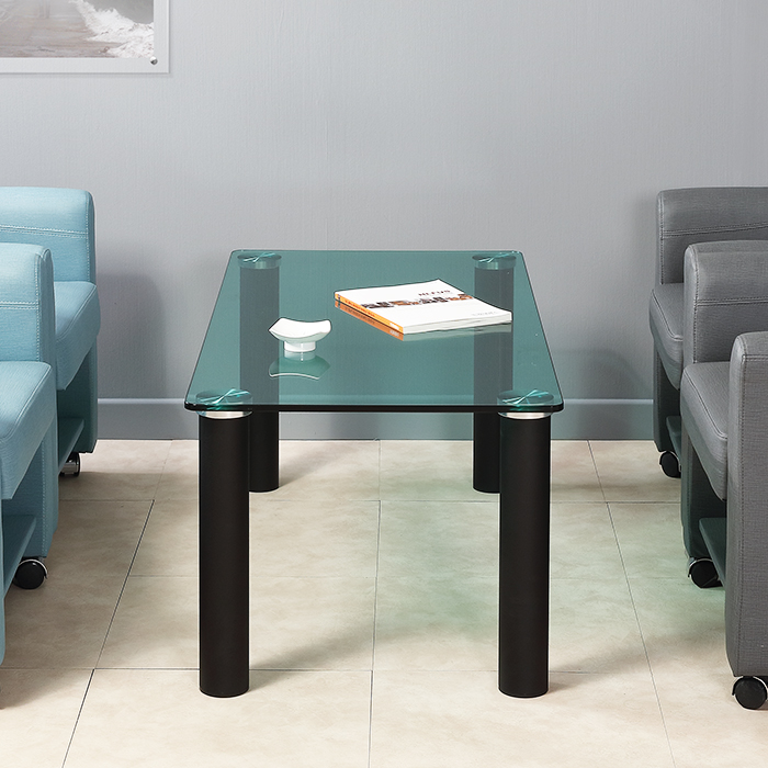 그린 유리 소파 탁자