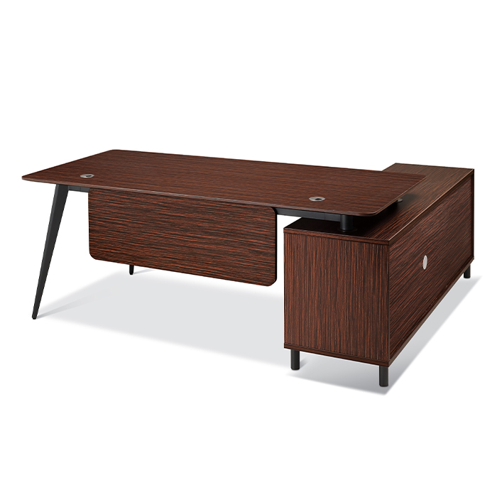 흑단 마이스터 원톤 일자형 데스크