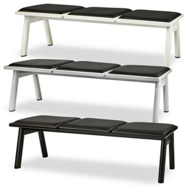 플러스 장의자 3인 (등받이 무)