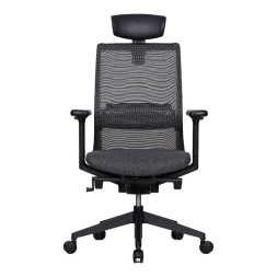 m50 프리미엄 요추 사무용 의자 (블랙 / 팔걸이 조절)