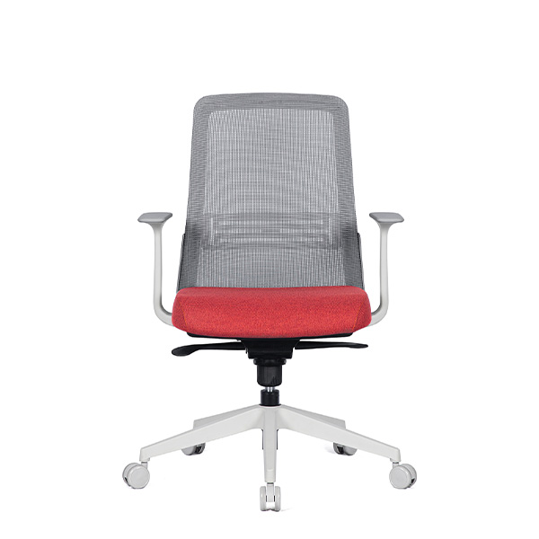 m45 프리미엄 요추 사무용 의자 (화이트 / 팔걸이 고정)