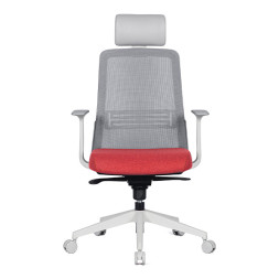 m45 프리미엄 요추 사무용 의자 (화이트 / 팔걸이 고정)