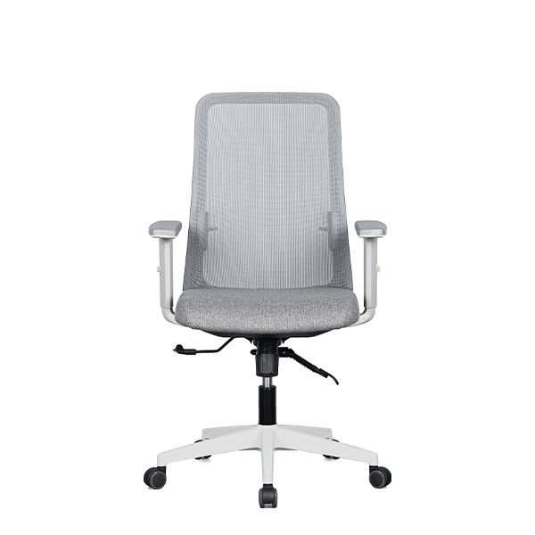 m23 메쉬 의자 (화이트 프레임 / 팔걸이 조절)