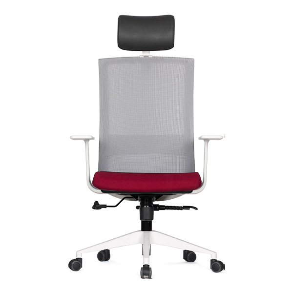 m20 메쉬 의자 (화이트 프레임 / 팔걸이 고정)