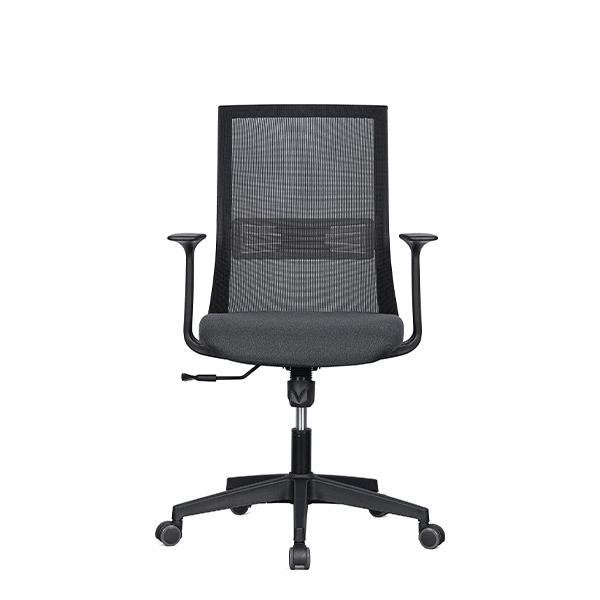 m19 메쉬 의자 (블랙 프레임 / 팔걸이 고정)