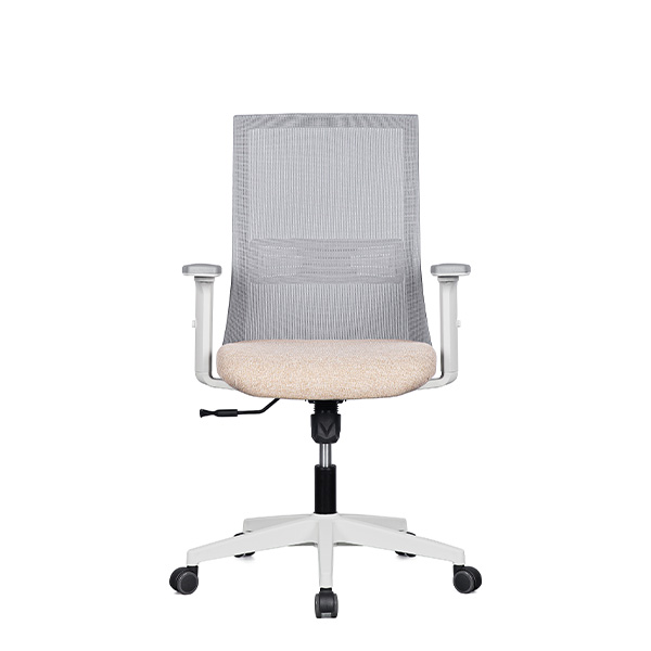 m19 메쉬 의자 (화이트 프레임 / 팔걸이 조절)