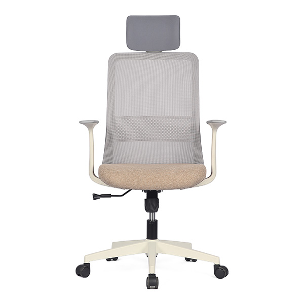 m18 메쉬 의자 (화이트 프레임 / 팔걸이 고정)