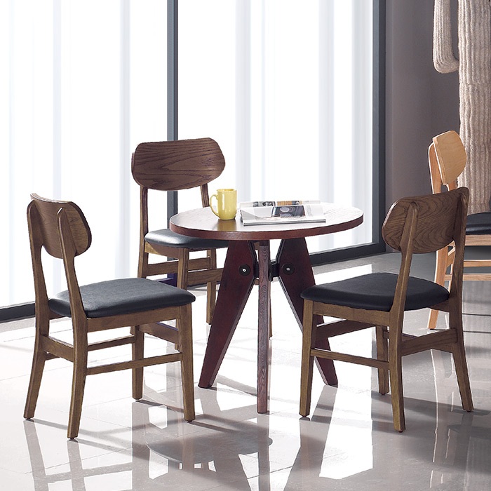 팬덤 원목 의자