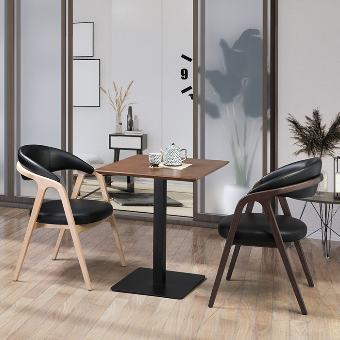 크라마 원목 의자 (인조가죽/패브릭)