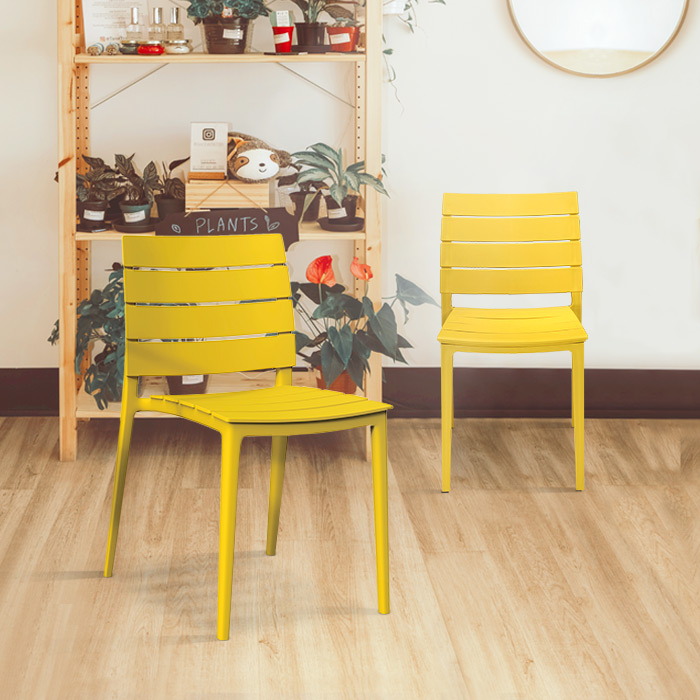 두로 플라스틱 의자