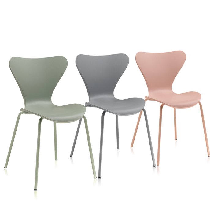 위즈덤 플라스틱 철제 의자