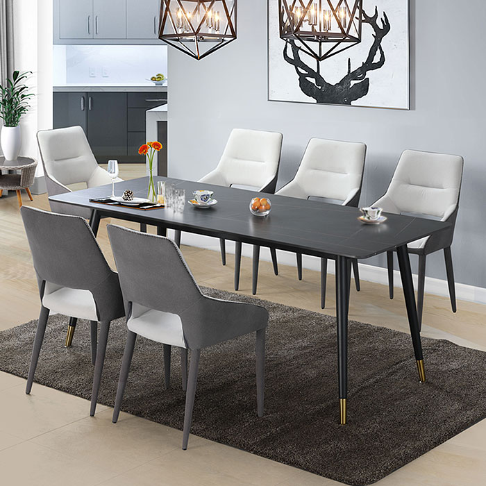 아라 패브릭 철제 의자