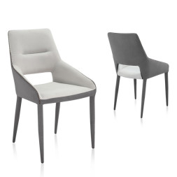 아라 패브릭 철제 의자