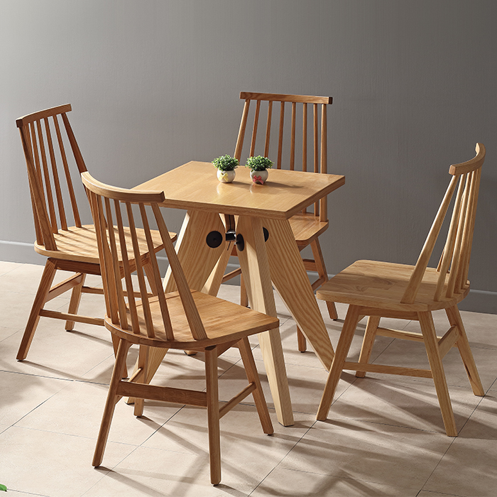 420 애쉬무늬목 사각테이블시리즈