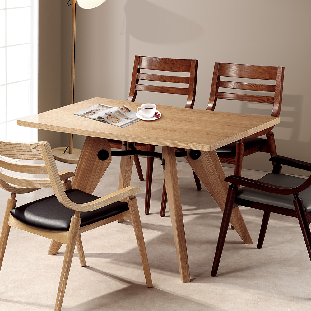 420 애쉬무늬목 사각테이블시리즈 (신)