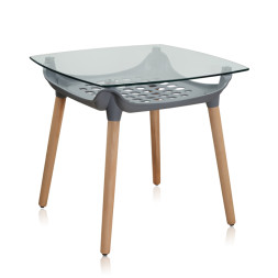 네트 수납 사각 테이블