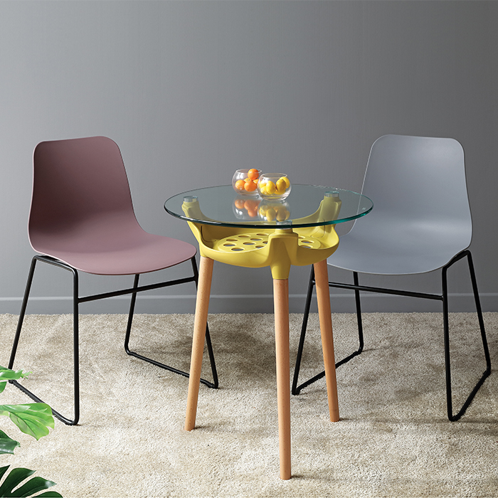 네트 수납 원형 테이블