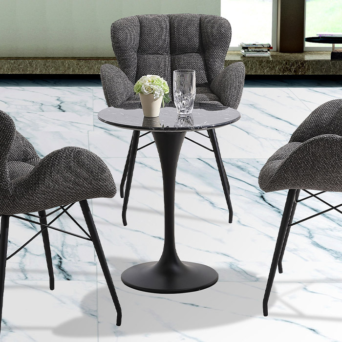 마블 천연 대리석 원형 테이블